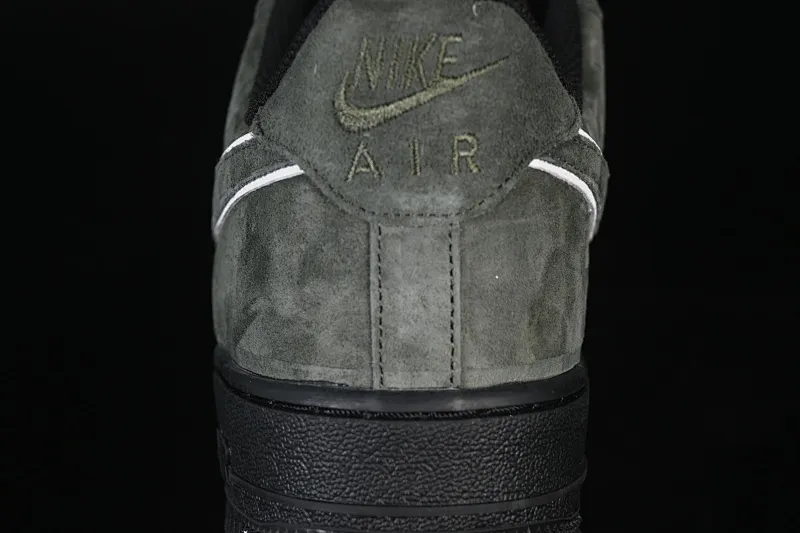 All Categories Nk Air Force 1 Air Force Series Nk Air Force 1 Low Air Force Low Nike Air Force 1'07 Low Army Green Black Autumn and Winter Suede Air Force One Low Casual Sneakers ZH0316-132